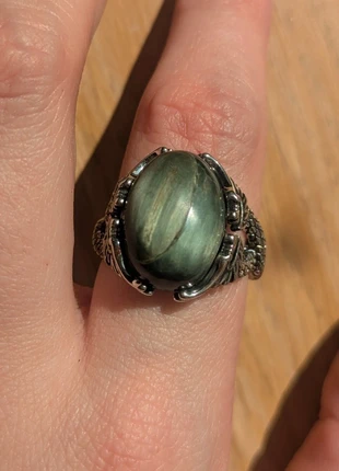 Gothic fantasy-inspired Labradorite ring with adjustable band, condition: New without tags, size: Adjustable, £9.00, £10.15 includes Buyer Protection