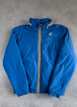 Veste Imperméable a capuche retroussée zipée K-Way L Bleu Homme logo floqué, marca: K-Way, estado: Muy bueno, tamaño: M, 69,90 €, 74,10 € Protección al comprador incluida