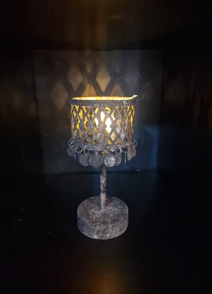 Rustieke muntjes led lamp op batterij maat M, merk: vanEtje Stoer wonen Collectie, staat: Nieuw zonder prijskaartje, € 22,95, € 24,80 inclusief Kopersbescherming