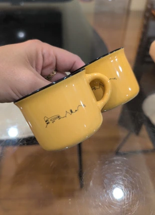 2 tazzine da caffè Roma Tognana Gialle, merk: Tognana, staat: Heel goed, € 2,00, € 2,80 inclusief Kopersbescherming