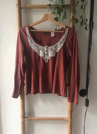 T-shirt manches longues rouge clair, marke: Active Wear, zustand: Gut, größe: XS / 34 / 6, 5,00 €, 5,95 € inklusive Vinted-Käuferschutz
