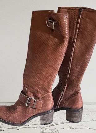 Bottes hautes bikers cuir cognac Free Lance 37, marca: FREE LANCE, estado: Muito bom, tamanho: 37, €110.00, €116.20 inclui Proteção do Comprador