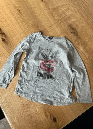 Tee shirt manches longues fille gris 5 ans, brand: Kiabi, condition: Good, size: 5 years / 110 cm, €4.00, €4.90 includes Buyer Protection