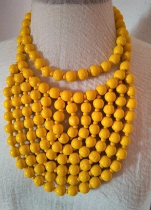 Collar babero amarillo madera, brand: la cuerda del sol, condizioni: Nuovo senza cartellino, €23.00, €24.85 include la Protezione acquisti