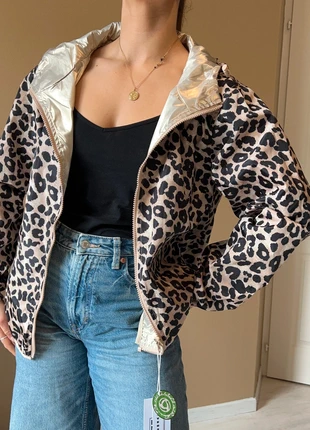 Veste a capuche imperméable réversible motif léopard taille 38, marque: Escandelle, état: Neuf avec étiquette, taille: M / 38 / 10, 60,00 €, 63,70 € Protection acheteurs (Pro) incluse