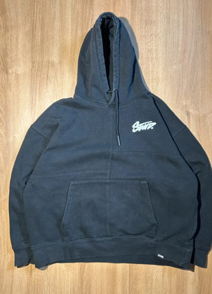 Hoodie noir Pull&Bear STWD XL streetwear logo brodé hoodie loose coupe large homme, marque: Pull & Bear, état: Très bon état, taille: XL, 19,00 €, 20,65 € Protection acheteurs incluse