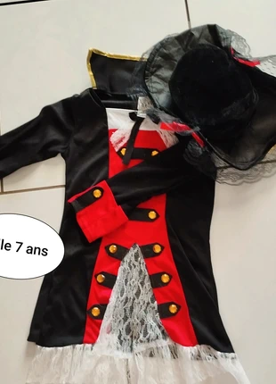 Déguisement fille pirate, brand: GiFi, condition: Very good, size: 7 years / 122 cm, €3.00, €3.85 includes Buyer Protection
