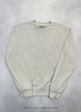 Pull Carhartt wip Gris en Velours Coupe Large 100% coton Crew Neck Sweatshirt - Taille S #907, marke: Carhartt, zustand: Sehr gut, größe: S, 49,00 €, 52,15 € beinhaltet Vinted-Käuferschutz Pro
