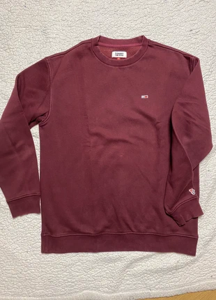 Sweat pull col rond bordeaux Tommy Hilfiger taille M, merk: Tommy Hilfiger, staat: Heel goed, maat: M, € 25,00, € 26,95 inclusief Kopersbescherming