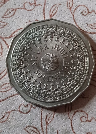 1977 Australian Silver Jubilee 50 Cents Coin, condition: Very good, £2.00, £2.80 includes Buyer Protection