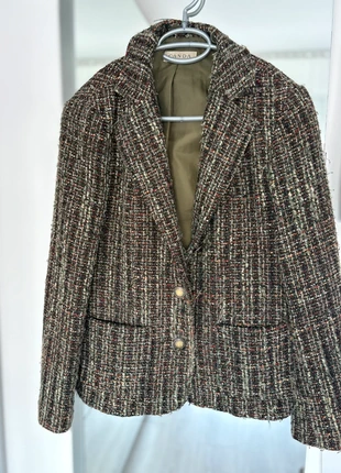 Veste tweed verte, brand: Zara, condition: Very good, size: M / 38 / 10, €15.00, €16.45 includes Buyer Protection