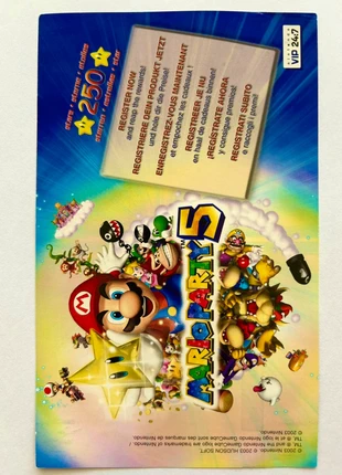 Carte VIP Mario Party 5 Nintendo Gamecube version PAL, estado: Muy bueno, 4,95 €, 5,90 € Protección al comprador incluida
