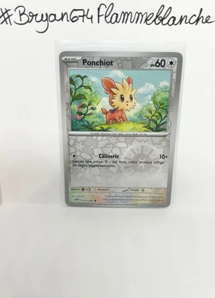 Ponchiot reverse 074/086 Flamme Blanche, marke: Pokémon, zustand: Sehr gut, 1,50 €, 2,28 € beinhaltet Vinted-Käuferschutz Pro