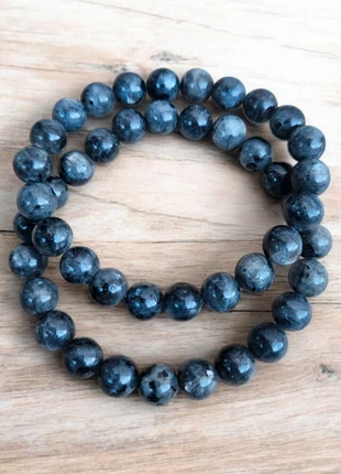 Ensemble de bracelets en pierres Larvikite 8mm, staat: Heel goed, € 12,00, € 13,30 inclusief Kopersbescherming Pro