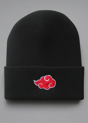 Bonnet noir brodé Akatsuki de Naruto, brand: Naruto, condition: New without tags, size: One size, €9.90, €11.10 includes Buyer Protection Pro