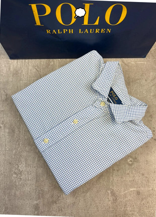 Chemise Ralph Lauren à carreaux bleus taille L homme | CL038, marque: Ralph Lauren, état: Très bon état, taille: L, 22,90 €, 24,75 € Protection acheteurs (Pro) incluse