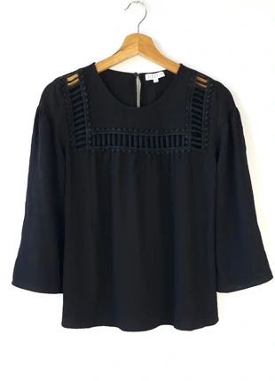 Blouse Claudie Pierlot Manches 3/4 Noire - Très bon état - Taille 36 (Mesures en photo), brand: Claudie Pierlot, condition: Very good, size: S / 36 / 8, €25.00, €26.95 includes Buyer Protection Pro
