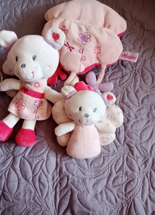 Lot 3 doudou pommette fille, marke: Pommette, zustand: Gut, größe: 9-12 Monate / 74, 2,00 €, 2,80 € inklusive Vinted-Käuferschutz