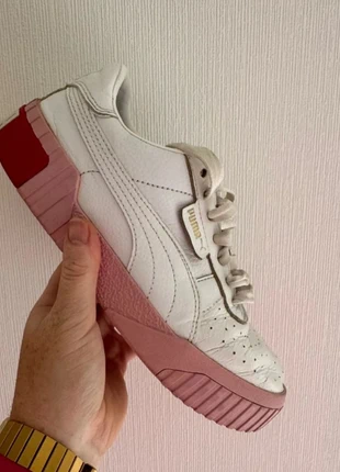 Chaussures Baskets Femme Puma Cali Taille 38 Blanche/Rose, brand: Puma, condition: Good, size: 38, €8.00, €9.10 includes Buyer Protection