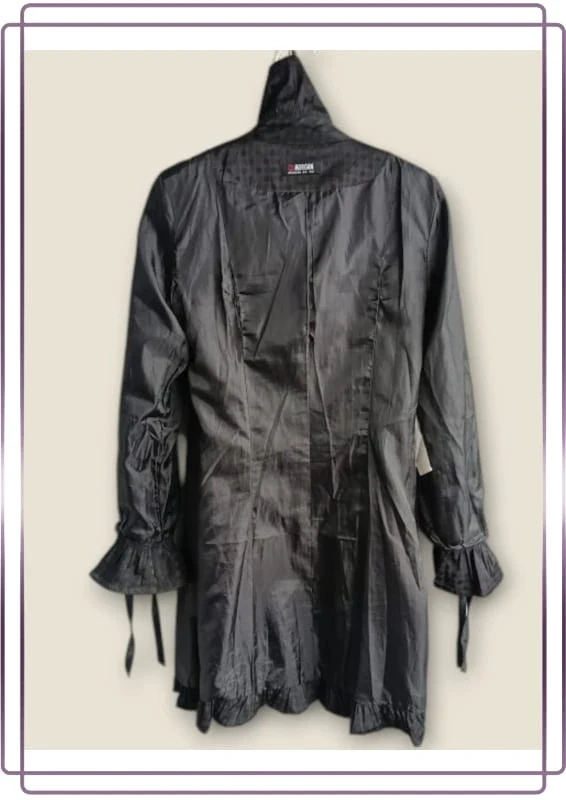 Manteau mi-long Morgan , coupe droite bas évasé,manches évasées - photo numéro 14