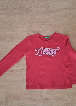 Sweat vermelha da Benetton, 2 anos, marca: United Colors of Benetton, estado: Muy bueno, tamaño: 24-36 meses / 92 cm, 6,00 €, 7,00 € Protección al comprador incluida