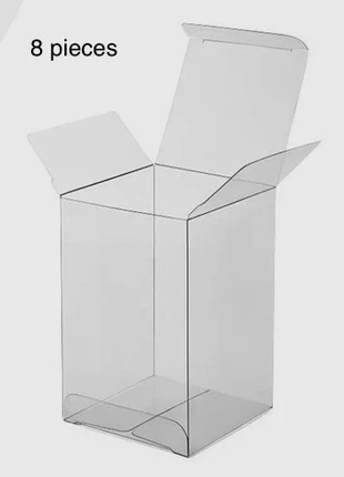 Buguuyo 8x pcs transparent displays, estado: Novo sem etiquetas, €10.00, €11.20 inclui Proteção do Comprador