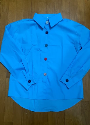 Camicia blu donna, merk: no brand, staat: Nieuw zonder prijskaartje, maat: M / 38 / 10, € 8,00, € 9,10 inclusief Kopersbescherming