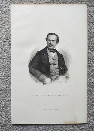 General sir james outram - antique print - 1859, brand: NO LABEL, condition: Good, £8.99, £10.14 includes Buyer Protection Pro