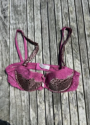 Soutien gorge 90 À Darjeeling rose motif pois balconnet ampliforme, brand: Darjeeling, condition: Good, size: 75A & AA, €5.00, €5.95 includes Buyer Protection