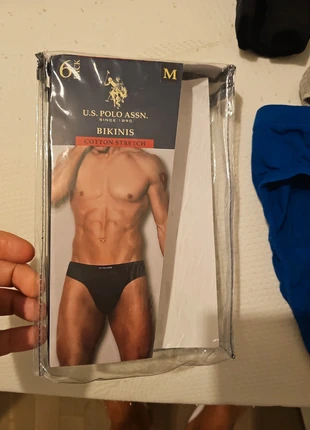 Lot 6 slip homme coton stretch us polo ass, marca: U.S. Polo Assn., estado: Novo com etiquetas, tamanho: M, €13.00, €14.35 inclui Proteção do Comprador