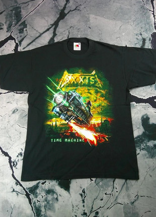 Axxis Tee Time Machine All Over Europe 2004 Tour 2 Sides Vintage 00s Heavy Metal Hard Rock T-Shirt, marque: Fruit of the Loom, état: Très bon état, taille: M, 17,90 €, 19,50 € Protection acheteurs (Pro) incluse