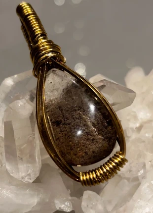 Ciondolo artigianale con lodolite (quarzo giardino)pietra dei guaritori, brand: lodolite, condizioni: Ottime, €20.00, €21.70 include la Protezione acquisti