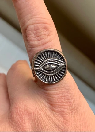 Anello sigillo occhio di Horus argentato regolabile vintage, marque: anello, état: Bon état, taille: Ajustable, 6,50 €, 7,53 € Protection acheteurs incluse