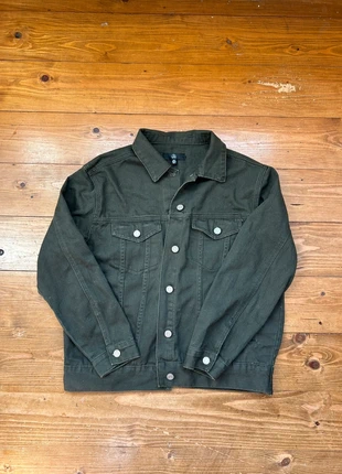 Khaki green denim jacket, brand: Missguided, condition: Very good, size: S / 36 / 8, €3.99, €4.89 includes Buyer Protection