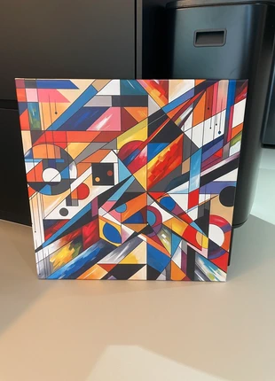 Picasso stijl canvas 60x60, merk: Picasso, staat: Nieuw zonder prijskaartje, € 20,00, € 21,70 inclusief Kopersbescherming