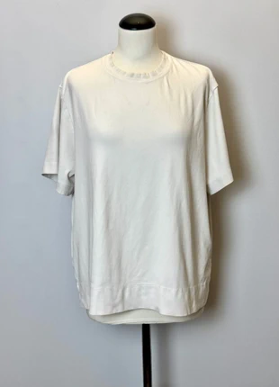 H&M t-shirt bianca in cotone supima, marca: H&M, estado: Muy bueno, tamaño: L / 40 / 12, 10,00 €, 11,20 € Protección al comprador incluida