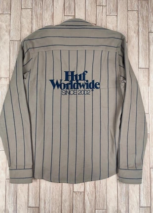 Sur chemise manches longues HUF 100 % coton épaisse taille S unisex logo brodé, brand: HUF, condition: Very good, size: S, €27.00, €29.05 includes Buyer Protection