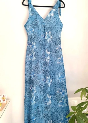 Robe longue fleurie bleue, estado: Muy bueno, tamaño: XXL / 44 / 16, 18,00 €, 19,60 € Protección al comprador Pro incluida