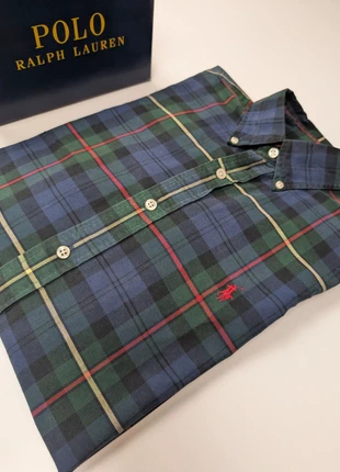 Chemise Ralph Lauren rouge et vert à carreaux logo rouge taille S #ch840s, marca: Ralph Lauren, estado: Muito bom, tamanho: S, €29.90, €32.10 inclui Proteção do Comprador Pro