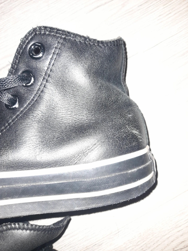 Converse cuir noir taille 37 - photo numéro 6
