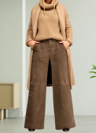 🌸 Pantalones Anchos Rectos de Pana Marrón Chocolate Talla S🌸, marca: Shein, estado: Muy bueno, tamaño: S / 36 / 8, 9,90 €, 11,10 € Protección al comprador incluida
