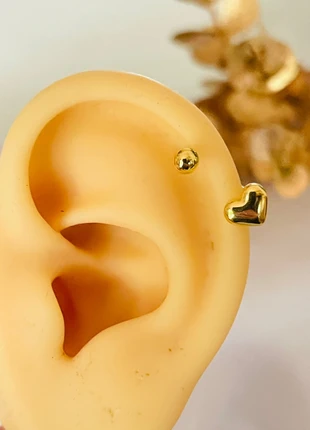 Piercing oreille doré en acier inoxydable, marque: lestresorsdecapu, état: Très bon état, 8,90 €, 10,05 € Protection acheteurs (Pro) incluse
