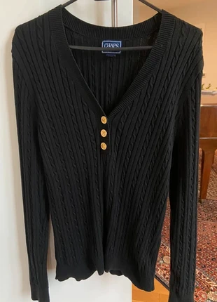 Cardigan col v noir femme chaps L, brand: CHAPS, condition: Very good, size: L / 40 / 12, €12.40, €13.72 includes Buyer Protection