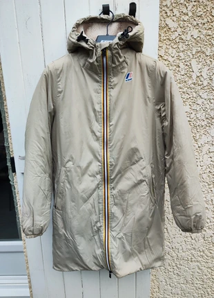 Manteau long veste fourré mouton K-way le vrai Eiffel orsetto 3.0 beige taille XXS, marke: K-Way, zustand: Gut, größe: XXS / 32 / 4, 89,00 €, 94,15 € inklusive Vinted-Käuferschutz