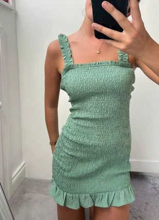 Zara turquoise blue/green mini dress, brand: Zara, condition: Very good, size: M / 38 / 10, €22.00, €23.80 includes Buyer Protection