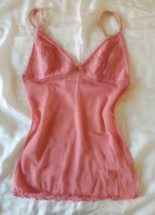 Top vintage Coquette in pizzo, color rosa pesca /whimsical, fairy/, marca: COQUETTE, estado: Muito bom, tamanho: XS / 34 / 6, €20.00, €21.70 inclui Proteção do Comprador
