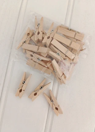 Lot de 20 mini pinces à linge en bois - idéal loisirs créatifs, décoration Noël, marca: Noël, estado: Muy bueno, 1,00 €, 1,75 € Protección al comprador incluida