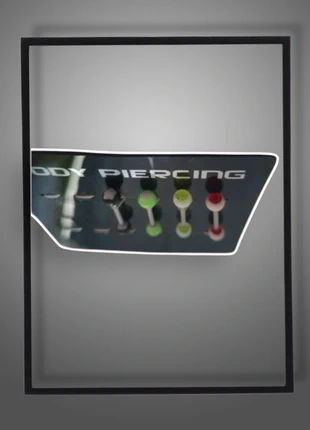 Lot de 4 Piercings - Neuf, marque: Inconnu, état: Neuf sans étiquette, 8,00 €, 9,10 € Protection acheteurs incluse