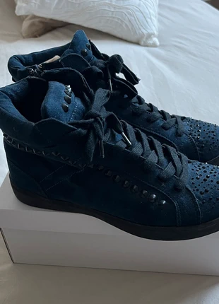 Baskets montantes femme bleu marine San Marina 38, brand: San Marina, condition: Good, size: 38, €11.00, €12.25 includes Buyer Protection