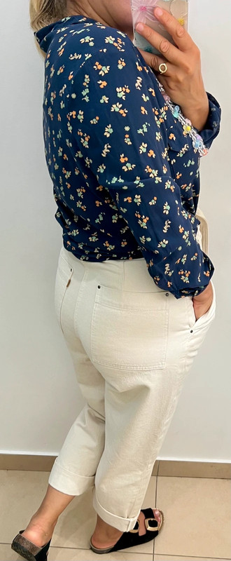 🩵Chemise imprimée fleurs Taille 38 - photo numéro 5